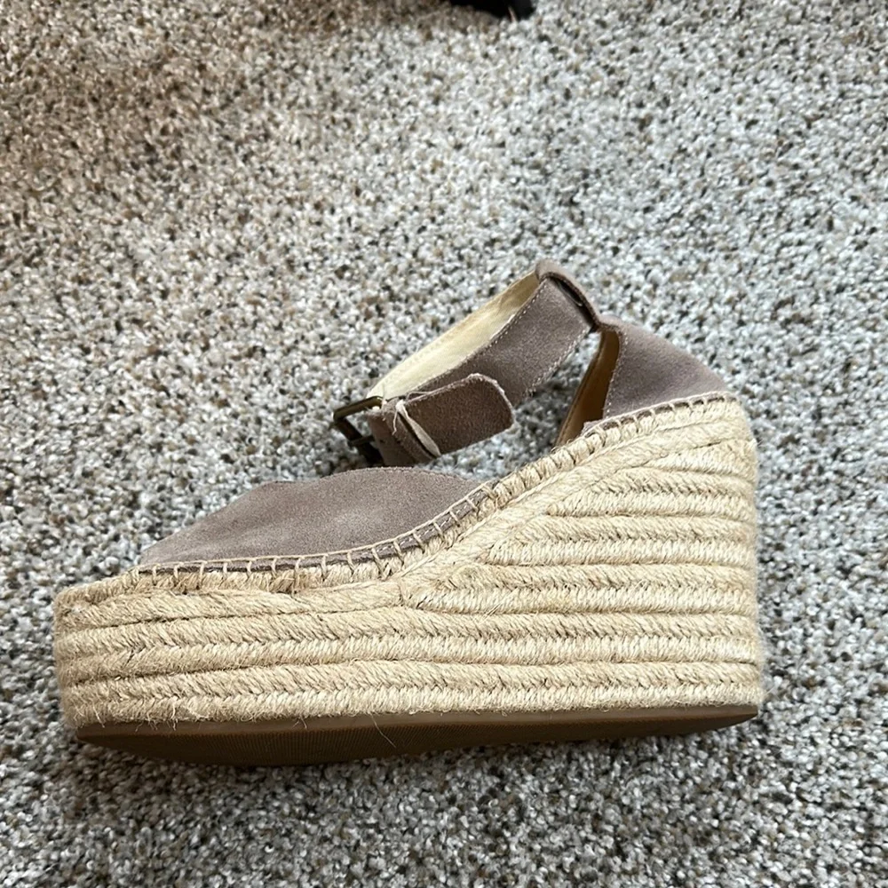 Soludos Tan Espadrille Wedge Sandals